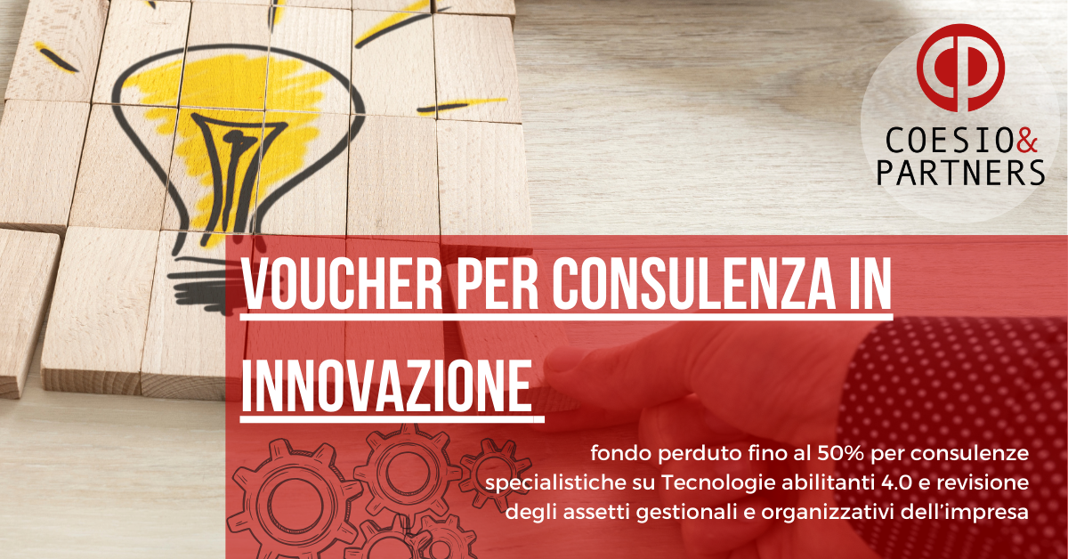 nuovo vaucher per consulenza in innovazione per le imprese