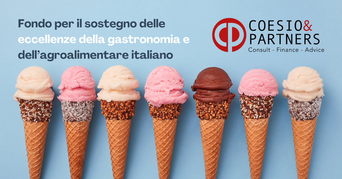 Fondo per il sostegno delle eccellenze della gastronomia e dell’agroalimentare italiano