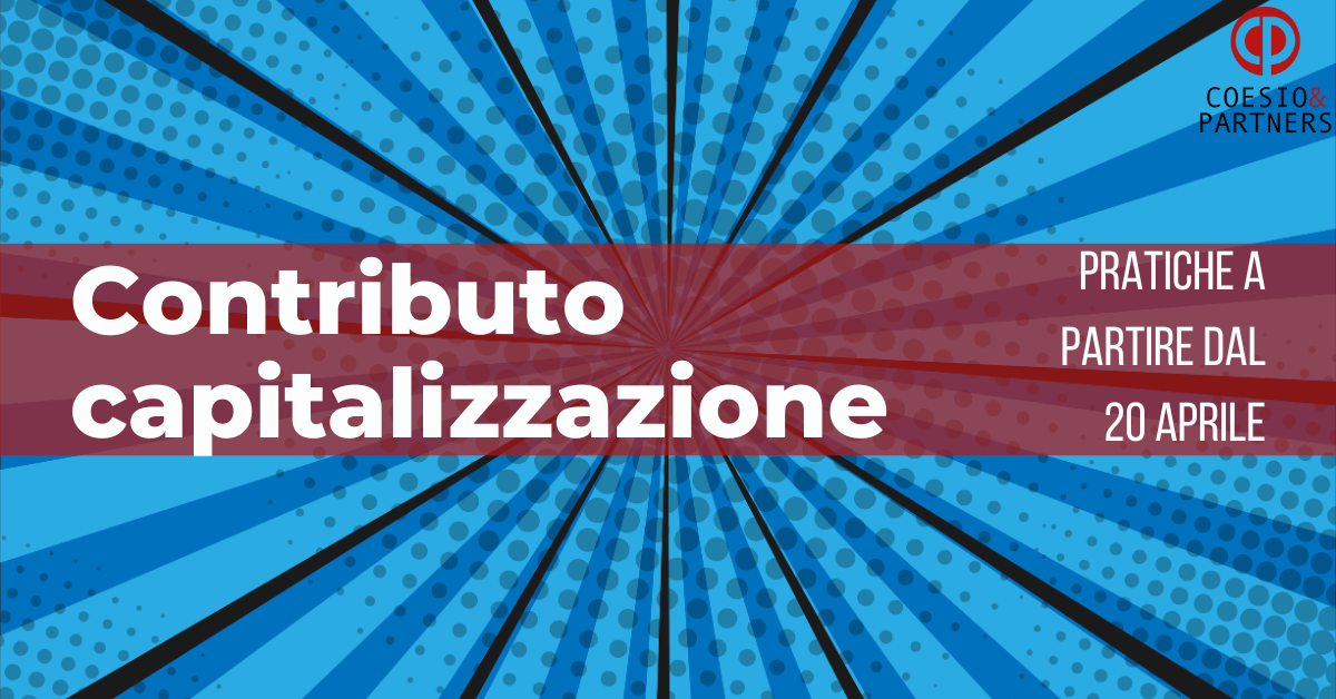 Contributo capitalizzazione PMI al via il 20 Aprile