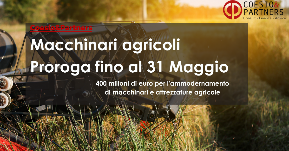 proroga bando macchinari agricoltura